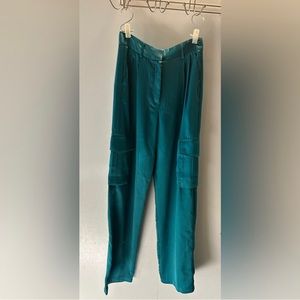Izabel Dynamite Satin Cargo Pants